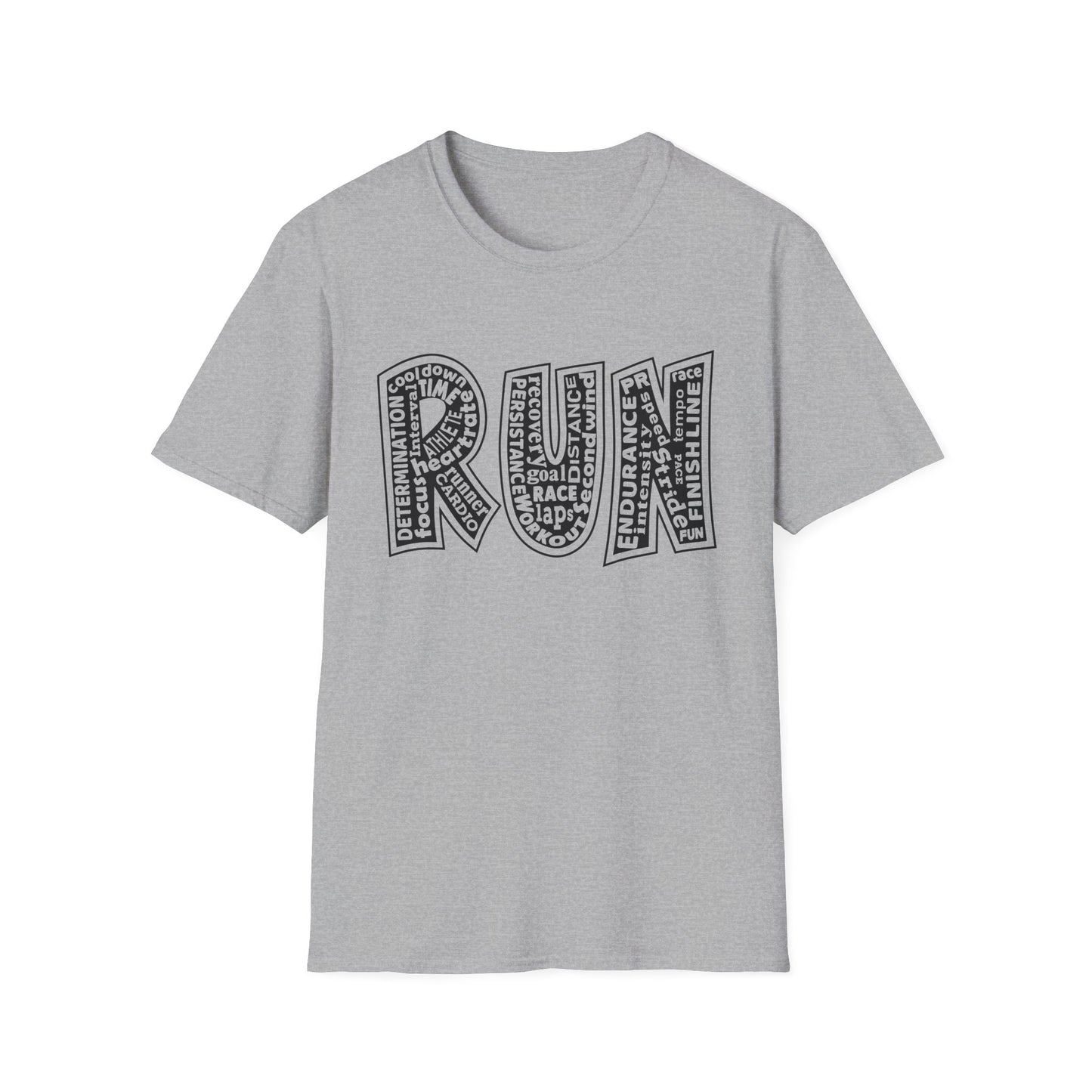 RUN Unisex Softstyle T-Shirt / Unisex Running T-Shirt