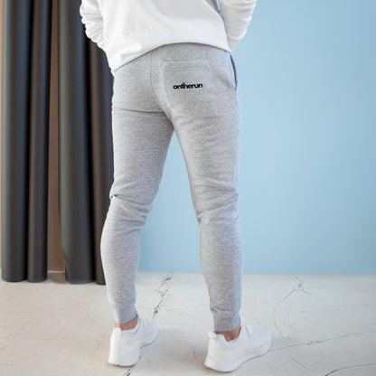 ontherun Unisex Fleece Joggers / Unisex Running Joggers / Pocket Print Joggers