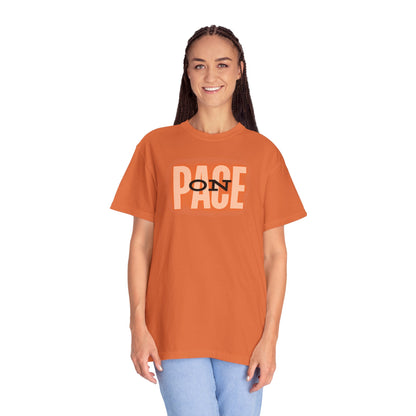 On Pace Unisex Garment-Dyed T-Shirt / Running T-Shirt