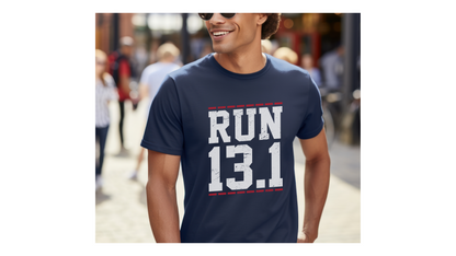 13.1 Unisex Softstyle T-Shirt / Half Marathon Running T-Shirt