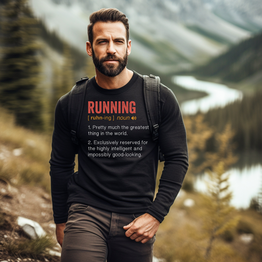 Running Definition Long Sleeve T-Shirt / Running Long Sleeve T-Shirt