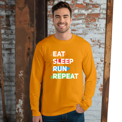 Eat Sleep Run Repeat Long Sleeve T-Shirt / Running Long Sleeve T-Shirt