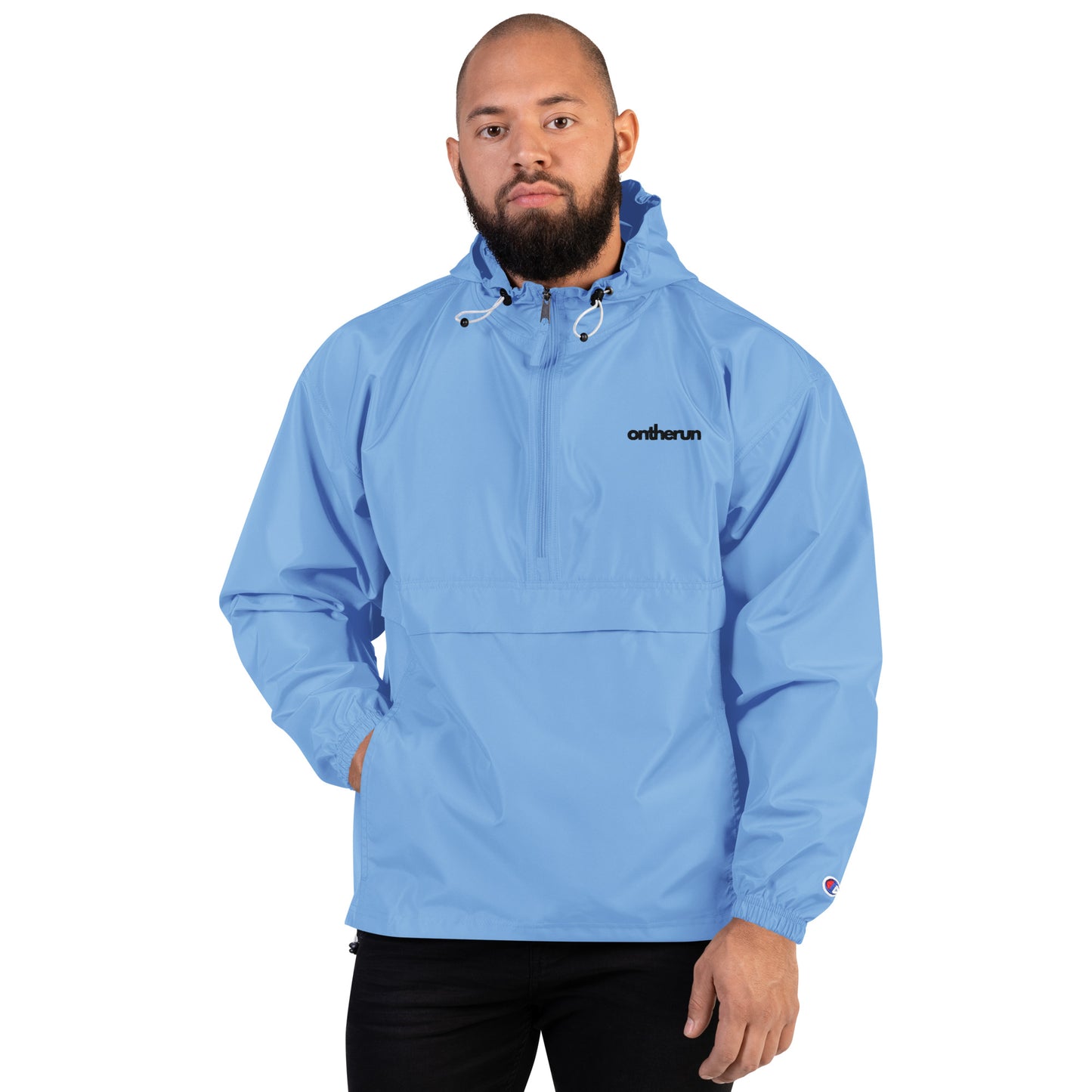 ontherun Embroidered Champion Packable Jacket