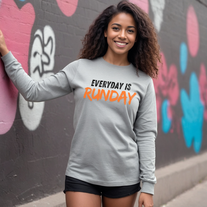 Every Day is Runday Unisex Jersey Long Sleeve Tee / Running Long Sleeve T-Shirt