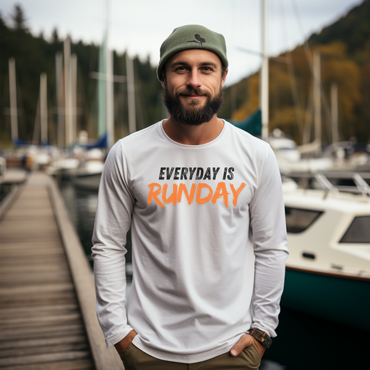 Every Day is Runday Unisex Jersey Long Sleeve Tee / Running Long Sleeve T-Shirt