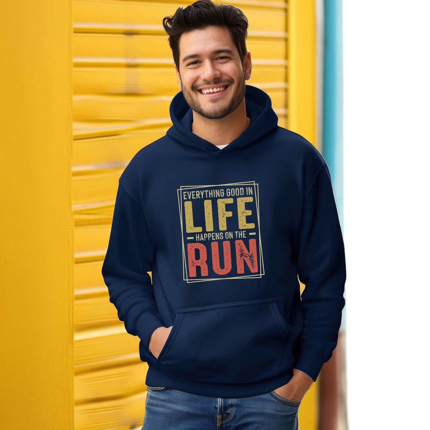 Everything Good in Life Unisex Heavy Blend Hooded Sweatshirt / Running Hoodie