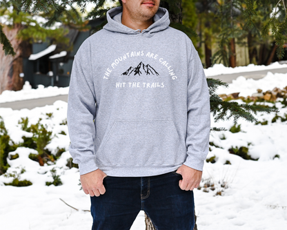 Hit the Trails Unisex Heavy Blend Hooded Sweatshirt / Trail Running Hoodie