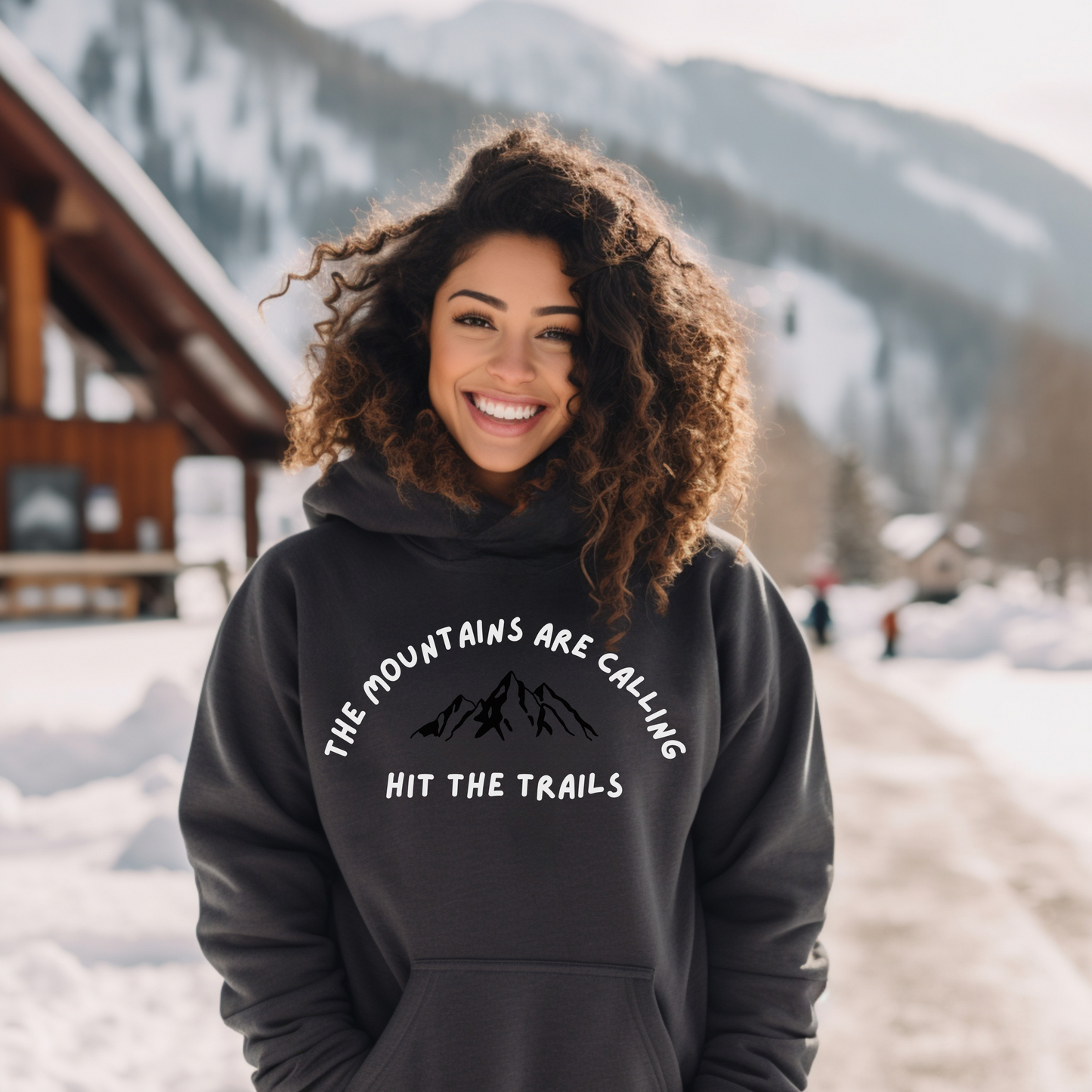 Hit the Trails Unisex Heavy Blend Hooded Sweatshirt / Trail Running Hoodie