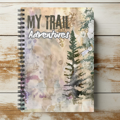 My Trail Adventures Spiral Notebook / Nature-Inspired Journal for Outdoor Enthusiasts / Trail Runners Journal