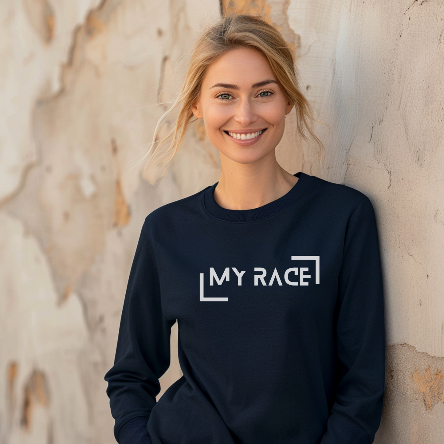 My Race Unisex Ultra Cotton Long Sleeve Tee / My Race Long Sleeve Running T-Shirt