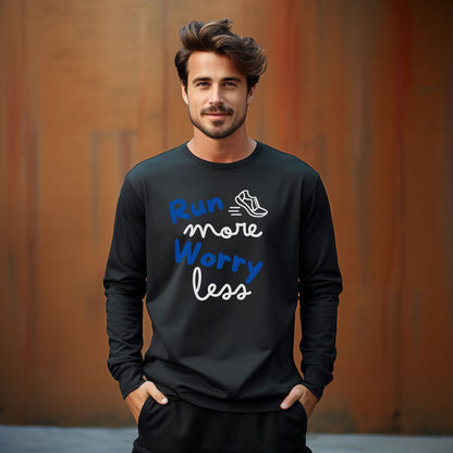 Run More Unisex Ultra Cotton Long Sleeve Tee / Long Sleeve Running T-Shirt