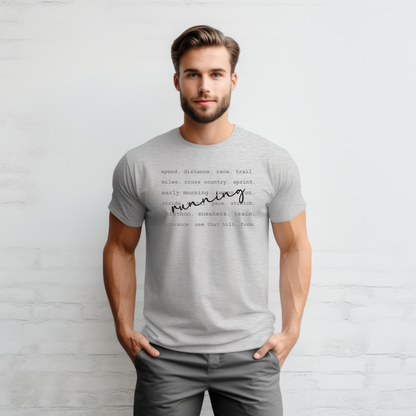 Running Unisex Softstyle T-Shirt / Running Words T-Shirt