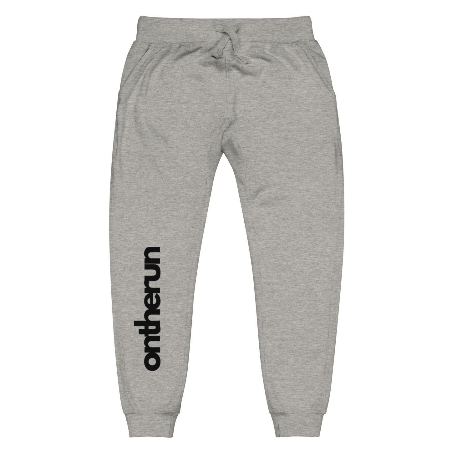 ontherun Unisex Fleece Sweatpants / Front Print Sweatpants