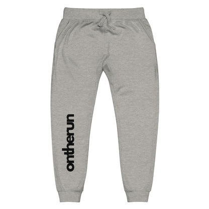 ontherun Unisex Fleece Sweatpants / Front Print Sweatpants