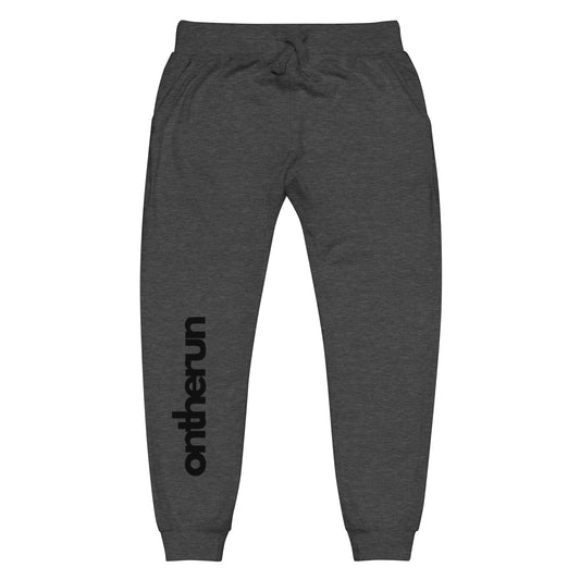 ontherun Unisex Fleece Sweatpants / Front Print Sweatpants