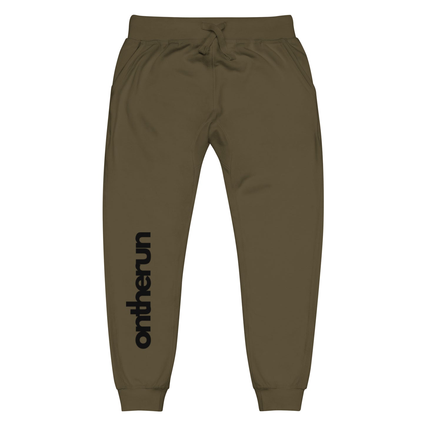 ontherun Unisex Fleece Sweatpants / Front Print Sweatpants